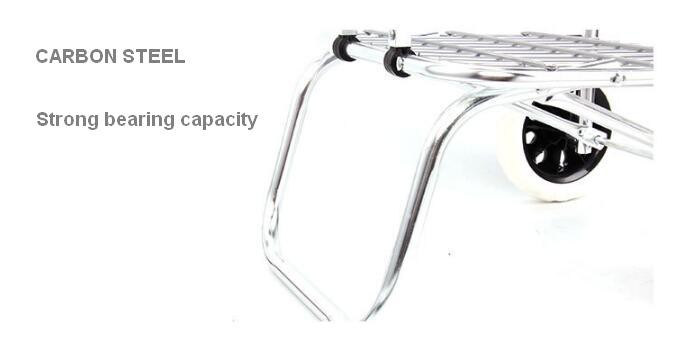 Aluminum Shopping Cart with Swivel Wheels3