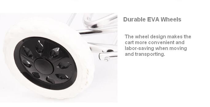 Aluminum Shopping Cart with Swivel Wheels6